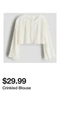 H&M Crinkled Blouse offer