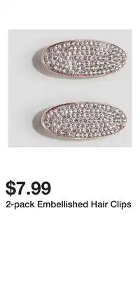 H&M 2-pack Embellished Hair Clips offer