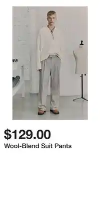 H&M Wool-Blend Suit Pants offer