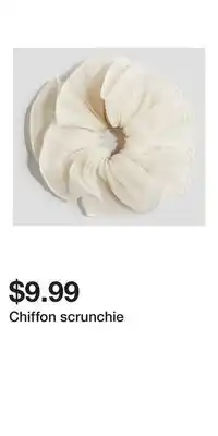 H&M Chiffon scrunchie offer