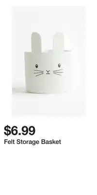 H&M Felt Storage Basket offer