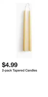 H&M 2-pack Tapered Candles offer