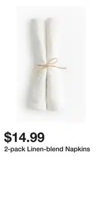 H&M 2-pack Linen-blend Napkins offer