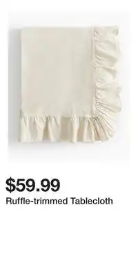 H&M Ruffle-trimmed Tablecloth offer