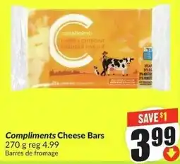 FreshCo Compliments Cheese Bars offer