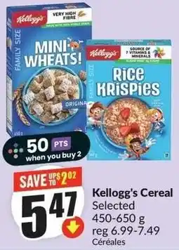 FreshCo Kellogg's Cereal offer