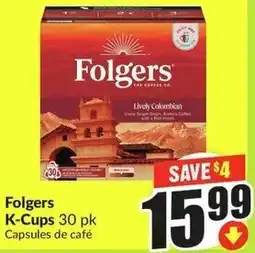 FreshCo Folgers K-Cups offer