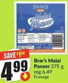 FreshCo Brar's Malai Paneer offer