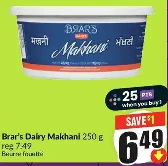 FreshCo Brar's Dairy Makhani offer