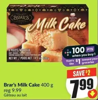 FreshCo Brar's Milk Cake offer