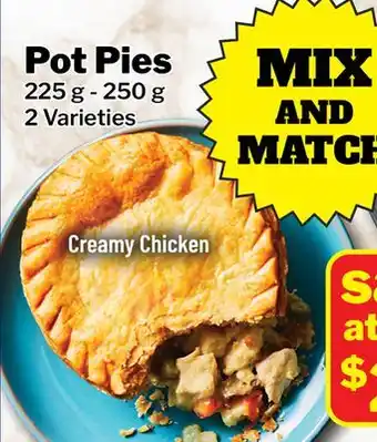 M & M Food Market Creamy Chicken Pot Pies offer