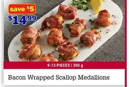 M & M Food Market Bacon Wrapped Scallop Medallions offer