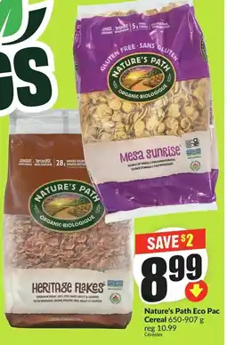FreshCo Nature's Path Eco Pac Cereal offer