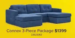 Leon's Connex 3-Piece Modular Chaise - Blue offer