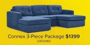 Leon's Connex 3-Piece Modular Chaise - Blue offer