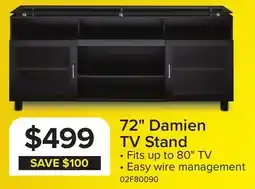 Leon's Damien 72 Flat Panel Television Stand - Black offer