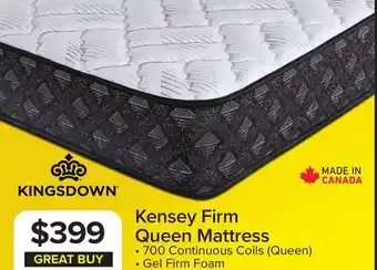 Leon's Kingsdown - Kensey Firm Queen Mattress offer