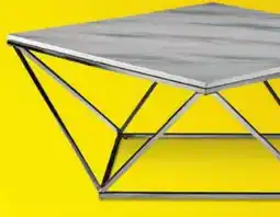 Leon's Lynn 39 Coffee Table - Marble and Stainless Steel offer