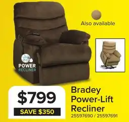 Leon's Bradey Power Lift Recliner - Mocha offer