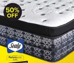 Leon's Sealy Posturepedic Plus Sterling Series - Milana Plush Euro Pillowtop Queen Mattress offer