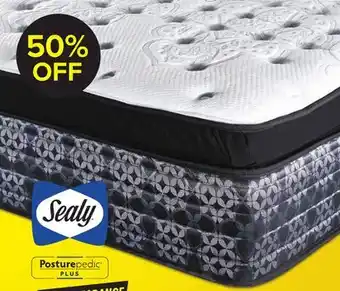 Leon's Sealy Posturepedic Plus Sterling Series - Milana Plush Euro Pillowtop Queen Mattress offer