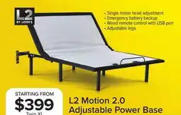 Leon's L2 Motion Twin XL Adjustable Base 2.0 offer