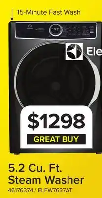 Leon's Electrolux Titanium Front Load Steam Washer (5.2 Cu. Ft.) - ELFW7637AT offer