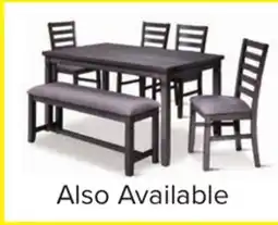 Leon's Breeze 6-Piece Dining Set - Dark Grey offer