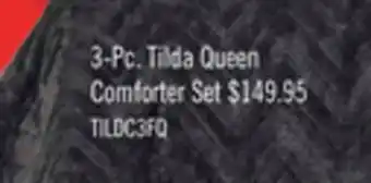 The Brick Tilda 3-Piece Full/Queen Comforter Set - Charcoal offer