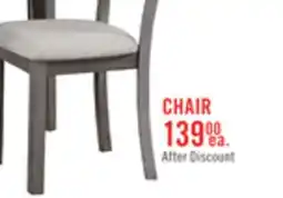 The Brick Krew Dining Chair with Polyester Fabric, Ladder-Back - Grey offer