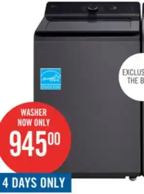 The Brick LG 5.8 Cu. Ft. Smart Top-Load Washer with EasyUnload and AI Sensing - Platinum Black - WT8200CL offer