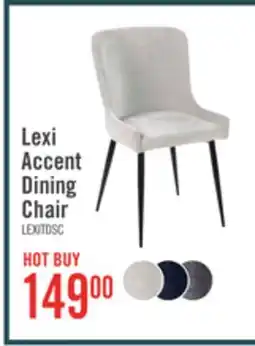 The Brick Lexi Dining Chair with Velvet-Look Fabric, Metal - Taupe offer