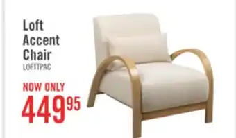 The Brick Loft 27.55 Boucle Fabric Accent Chair with Accent Pillow and Wood Armrests and Legs - White offer