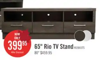 The Brick Rio 65 Modern TV Stand with Storage and Cable Management for TVs up to 75- Brown offer