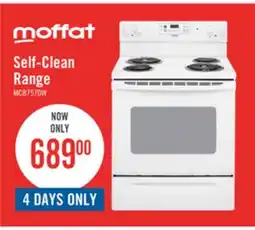 The Brick Moffat 30 Free Standing Self Clean Electric Range - MCB757DMWW offer