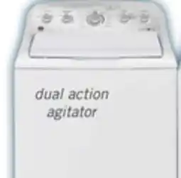 The Brick GE 4.9 Cu. FT. Top Load Dual Action Agitator Washer with SaniFresh Cycle - GTW490BMRWS offer