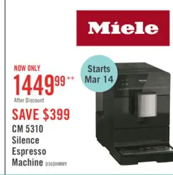 The Brick Miele CM 5310 Silence Espresso Machine offer