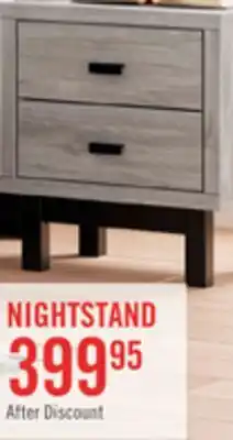 The Brick Zen Bedside 2-Drawer Nightstand with Built-in Charging Ports, 21.3W x 25H - Grey offer