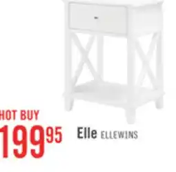 The Brick Elle Bedside 1-Drawer Nightstand, 18W x 25.75H - White offer