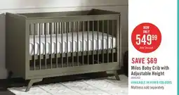 The Brick Milos Baby Crib with Adjustable Height offer