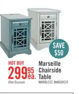 The Brick Marseille 16 Chairside Table with Drawer - Antique Blue offer