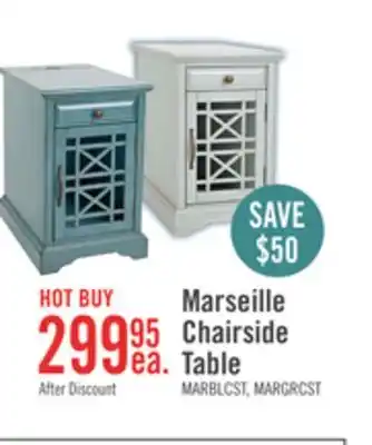 The Brick Marseille 16 Chairside Table with Drawer - Antique Blue offer