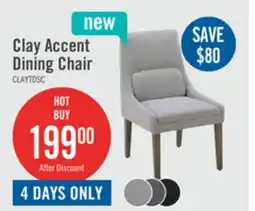 The Brick Clay Dining Chair with Polyester Fabric - Dove Grey offer