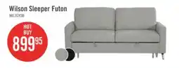 The Brick Wilson 77.5 Linen-Look Fabric Sleeper Sofa with Drop-Down Back Cushions and Metal Legs - Solis Grey offer