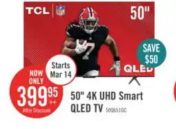 The Brick TCL 50 QLED Pro 4K UHD HDR Pro+ 60Hz Google Smart TV (50Q651G-CA) offer