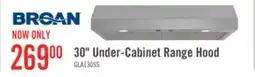 The Brick Broan 30 GLA1 Series Under-Cabinet Range Hood - GLA1303SS offer