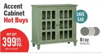 The Brick Bray 36 Accent Cabinet - Antique Green offer