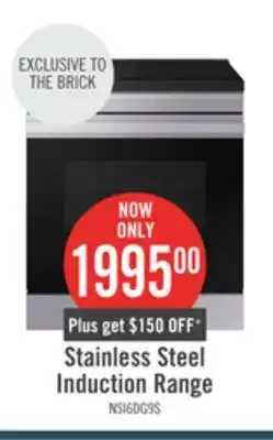 The Brick Samsung 6.3 Cu. Ft. Smart Induction Slide In Range - Stainless Steel - NSI6DG9100SRAC offer