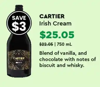 Wine Rack CARTIER Irish Cream offer