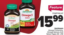 PharmaChoice Jamieson Omega 3 Vitamins, Omega Salmon, Krill offer